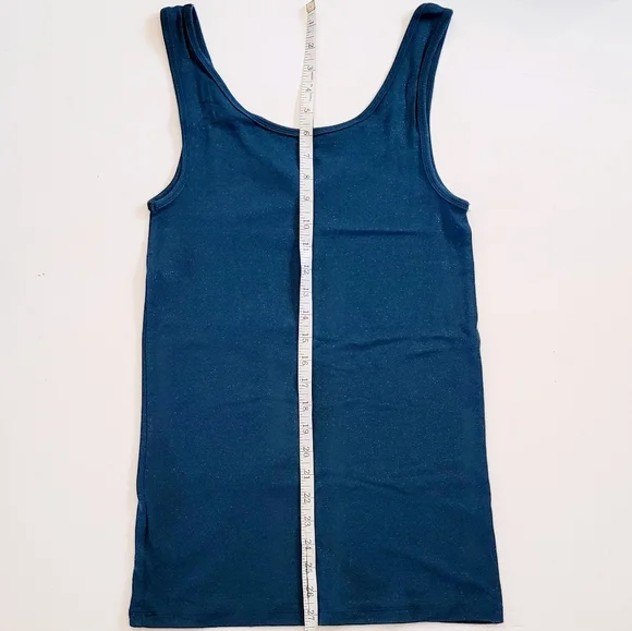 NWOT Teal+Sparkle Tank - Picture 3 of 6